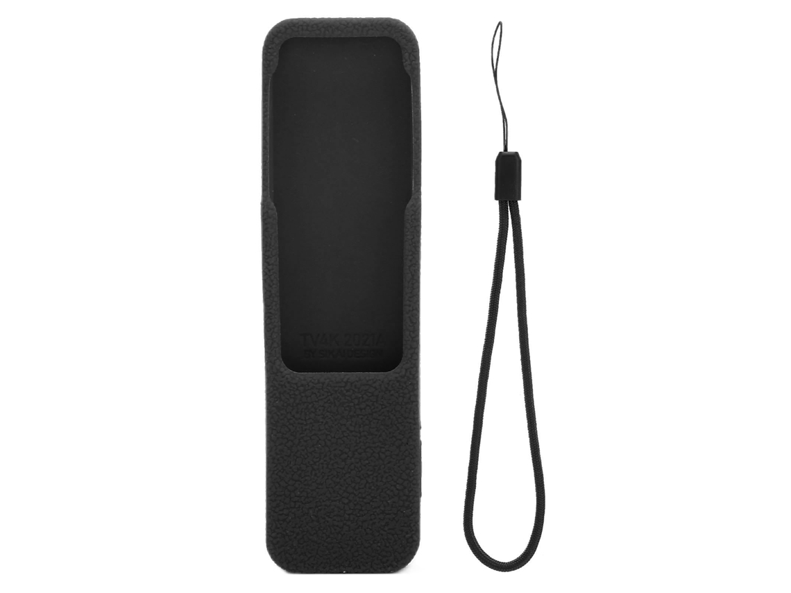Aetheria capa Protetora de Silicone Antiaderente Lavável para Controle Remoto Apple Tv 4k Preta