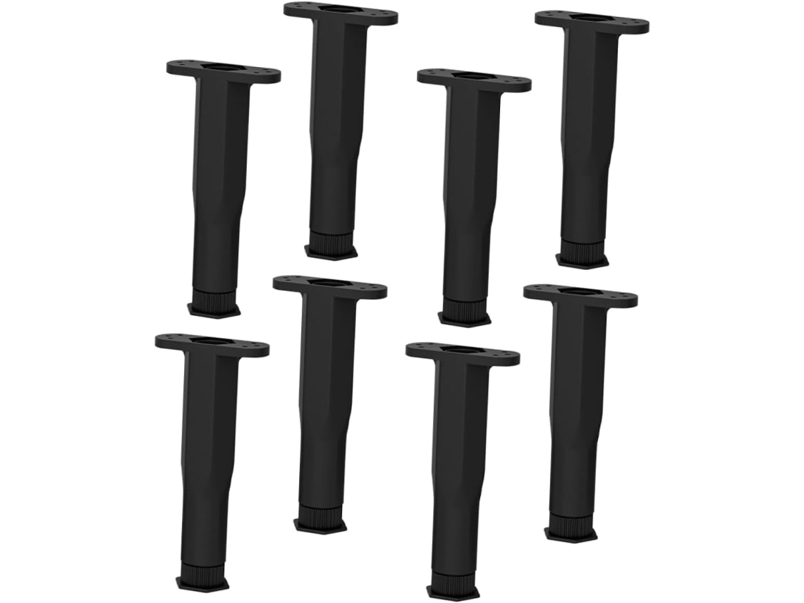 Conjunto De 8 Pés Suporte Ajustáveis E Telescópicos Para Estrutura Cama, Móveis Pesados E Mesas