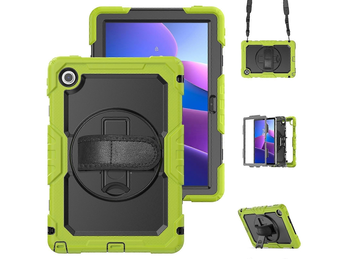 Capa Híbrida De Silicone Para Tablet Lenovo Tab 10.1 / Zhaoyang K10c E Lenovo Tab M8 De 4ª Geração Com Alça De Ombro.