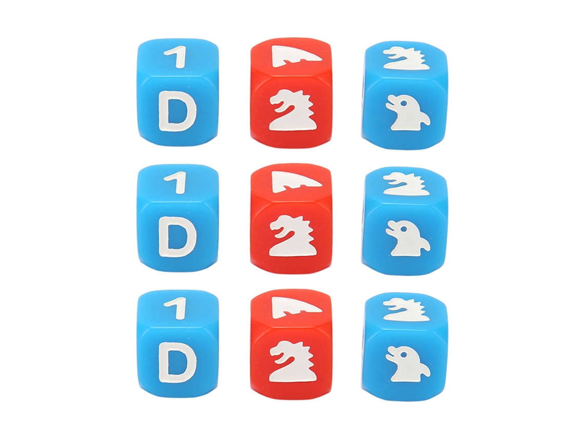 9 Dados De 6 Lados Cartoons À Prova De Água Leve Para Jogos Interativos Educação Entretenimento