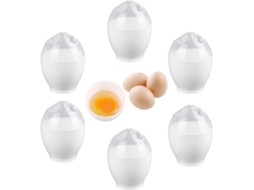 Conjunto De 6 Mini Copos Para Cozinhar Ovos Rapidamente No Micro, Ondas. Ideal Para O Café Da Manhã
