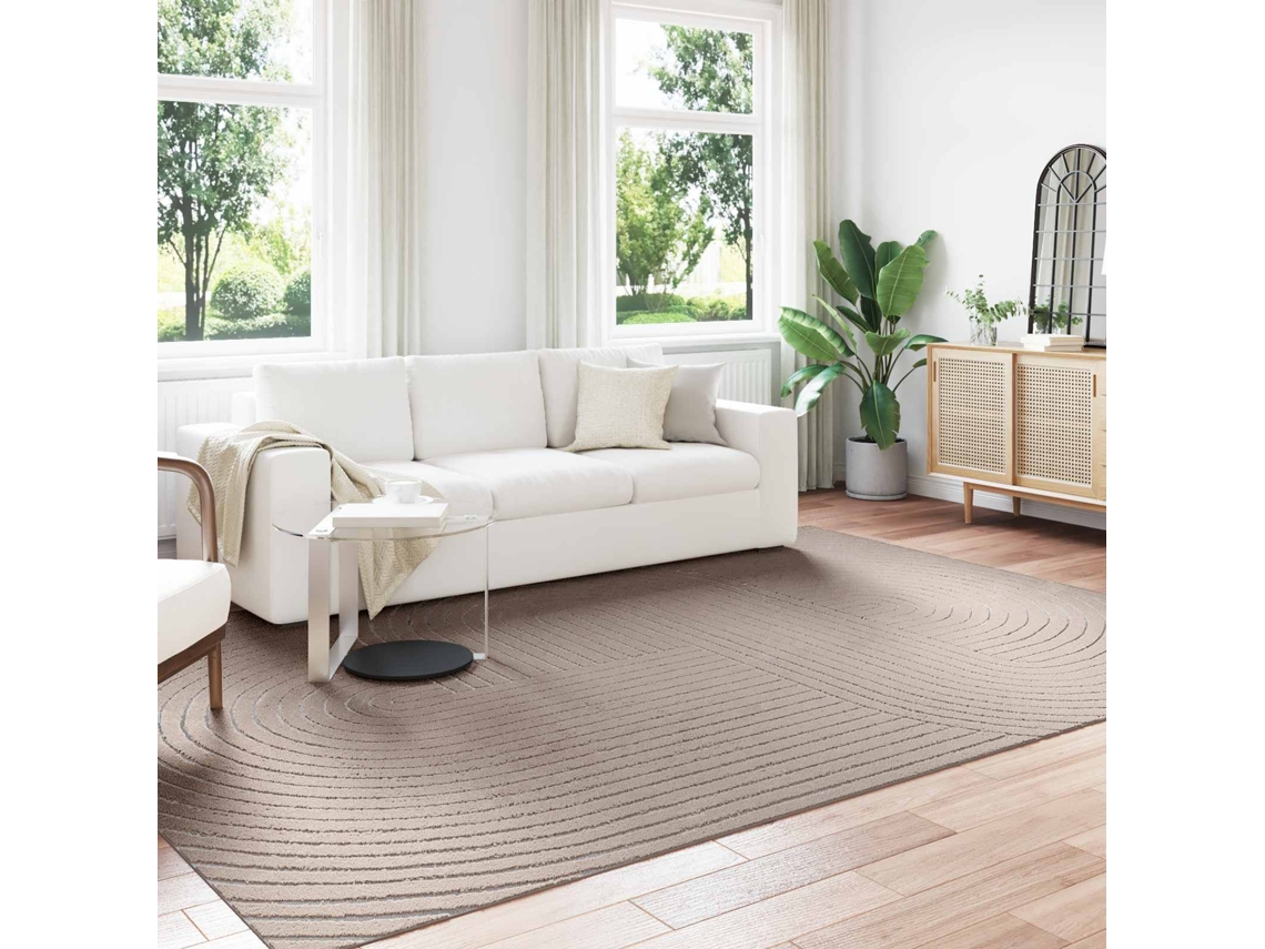 Vidaxl Tapete Para Uso Interno E Externo Palmeras Bege 340 X 240 Cm