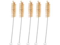 Conjunto De 5 Escovas Limpeza Com Cabo Confortável, Remove Resíduos Difíceis Com Cerdas De Porco Para Uso Em Laboratório