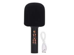 Ats micrófono Inalámbrico Cute Profesional de Alto Volumen Portátil de Mano para Hogar Negro