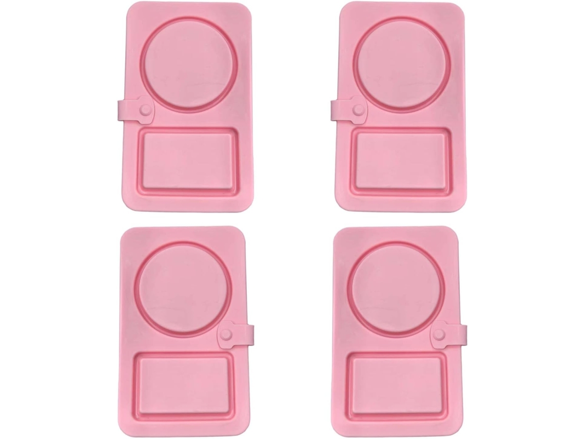 Recipiente Dobrável De Silicone Com Compartimento Duplo Para Armazenamento Alimentos, À Prova De Vazamentos, Caixa
