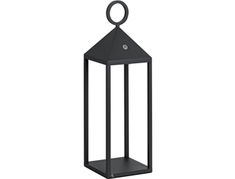 Lanterna Moderna Led Pic Nic 2.2W Ip54 Recarregável e Regulável H. 47Cm Antracite ROSSINI ILLUMINAZIONE