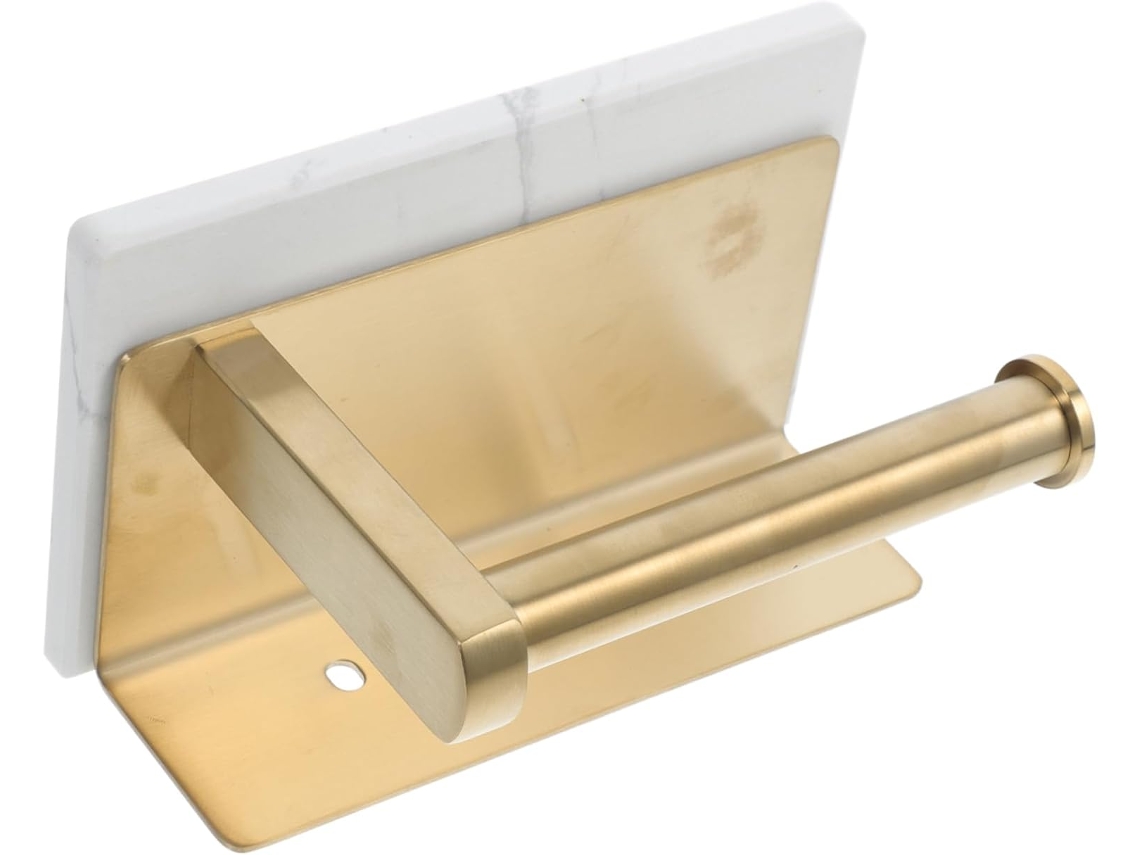 Suporte de Papel Higiênico de Parede com Prateleira Acessório para Banheiro SFUSHOS