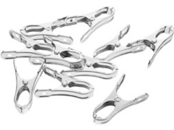Prendedores de roupa Gleavi em aço inoxidável, tamanho pequeno, antiderrapantes e resistentes ao vento, para
