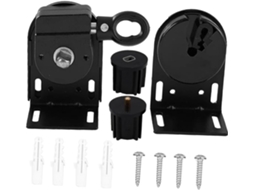 Cortinas De Rolo, Fácil Instalação, Uso Externo, Suporte Preto Para Controle Manual, Adequadas Para Restaurantes E