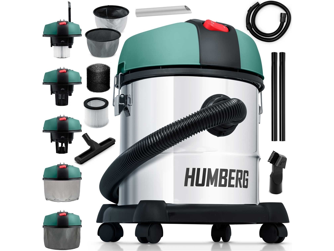 Aspirador Industrial Potente 20l 1200w Hm-400 Para Limpeza Profunda
