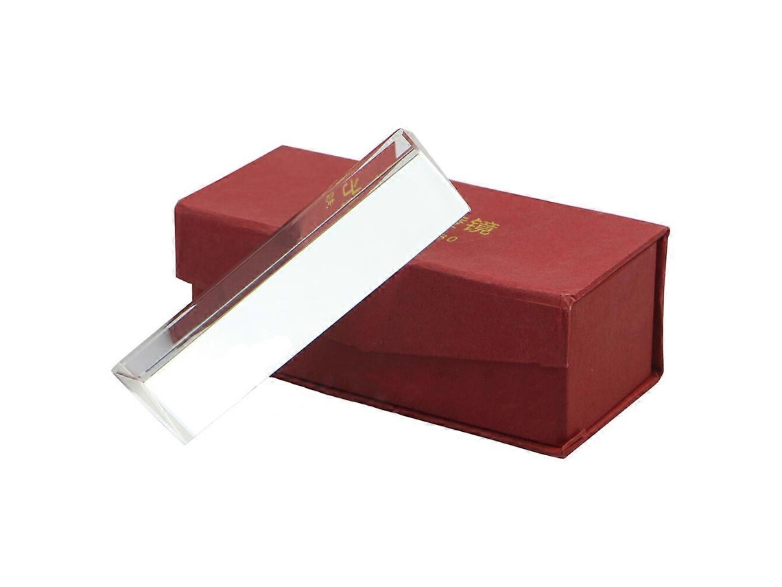 10cm 4 Vidro Óptico Triplo Triangular Física Ensinando Espectro De Luz