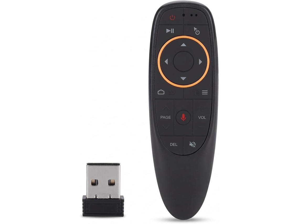 Comando Sem Fio Com 17 Teclas Para Smart Tv/android Tv, Decodificador E Pc