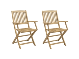 Folding Chair, Folding Chairs Vidaxl Marrom Madeira De Acácia (n/a)