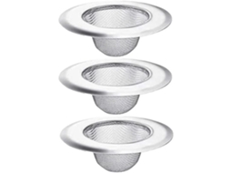 Conjunto De 3 Filtros De Aço Inoxidável Para Pia, Cozinha, Banheiro E Chuveiro 673