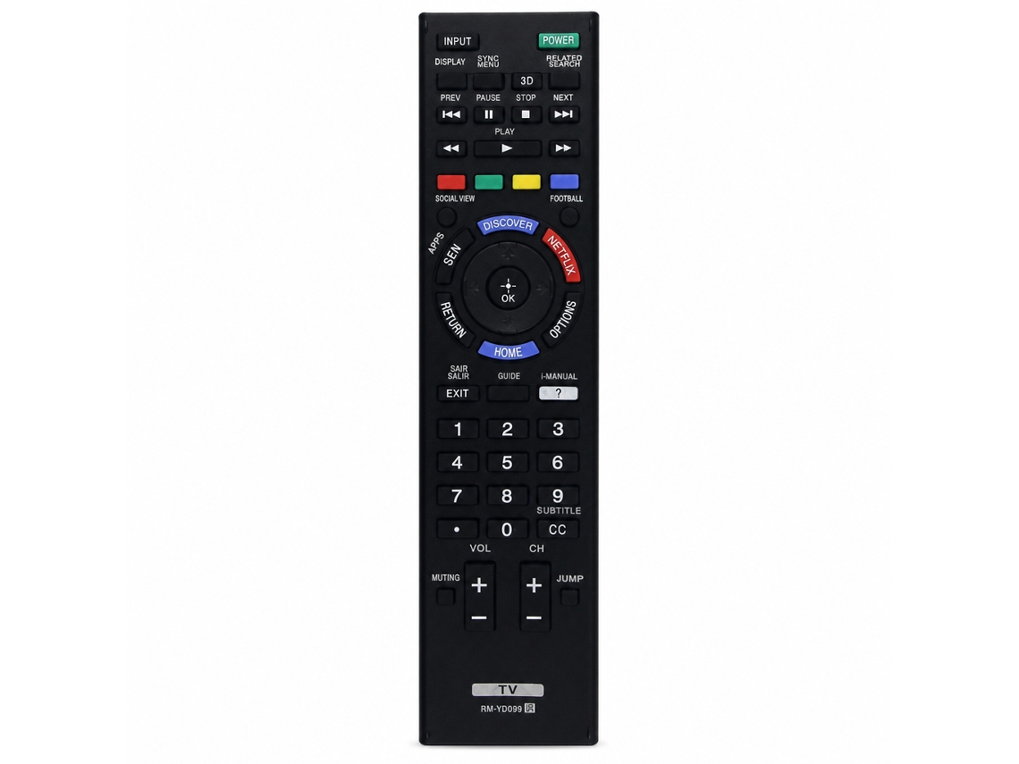 Comando À Distância Para Tv Compatível Com Sony Rm-yd099_zhd