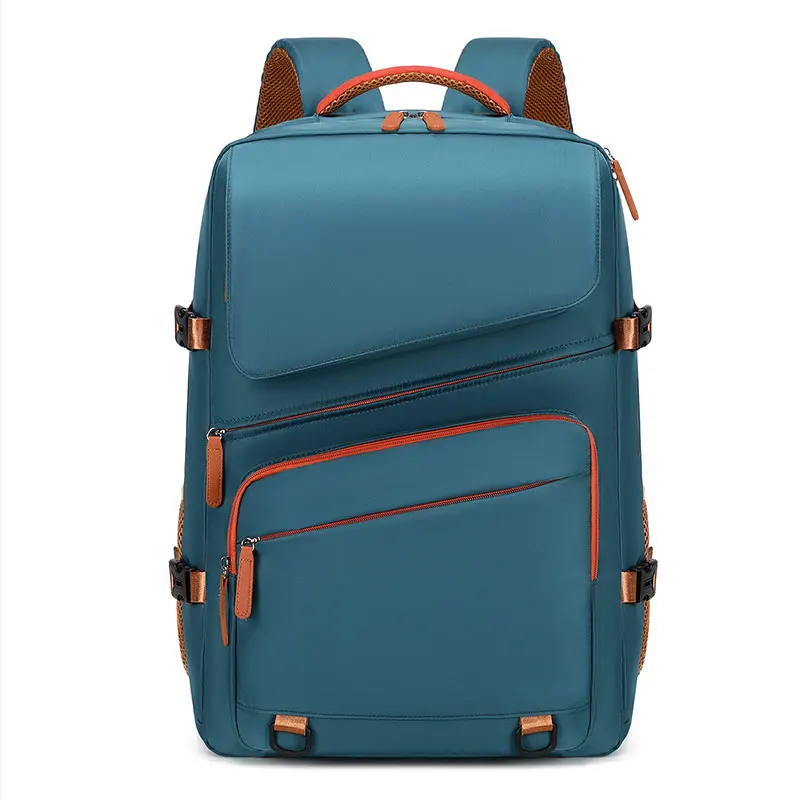 (2553-verde) Mochila De Viagem De Grande Capacidade Para Homens E Mulheres, Viagens De Negócios, Mochila Para Avião