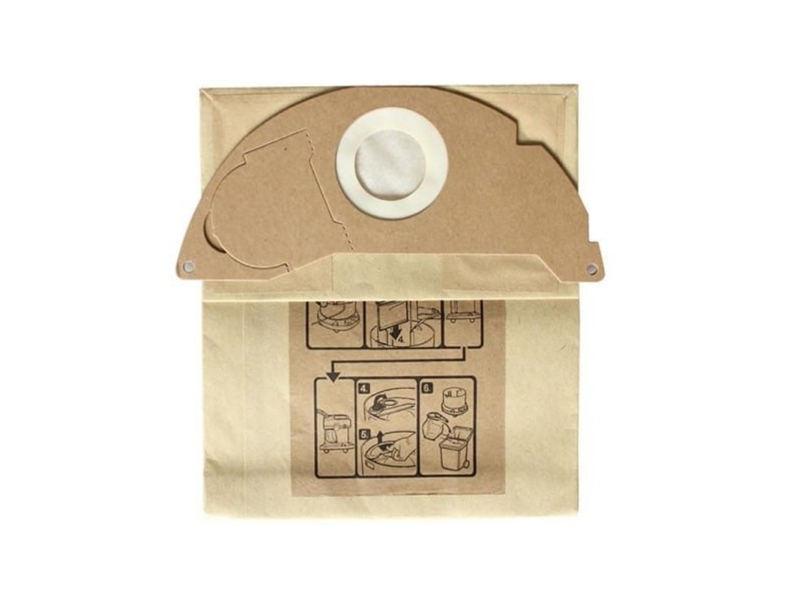 Sacos de reposição para aspirador de pó Karcher A2004/A2054/WD2250/MV2/WD2 (pacote com 10)