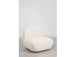 Sklum Pacote De 2 Poltronas Giratórias De Chenille Sernin Poliéster                       Chenille Branco Quebrado