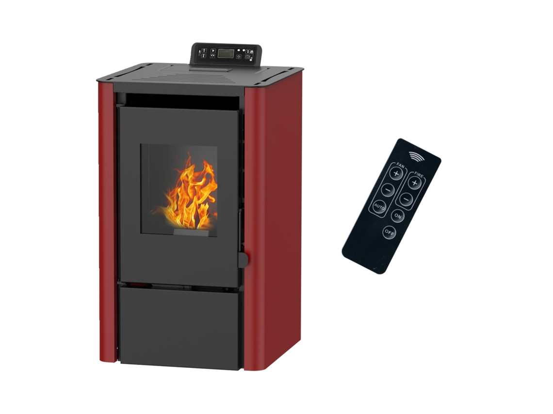 Salamandra A Pellets A Ar Anita 7,6 Kw Bordeaux Sannover