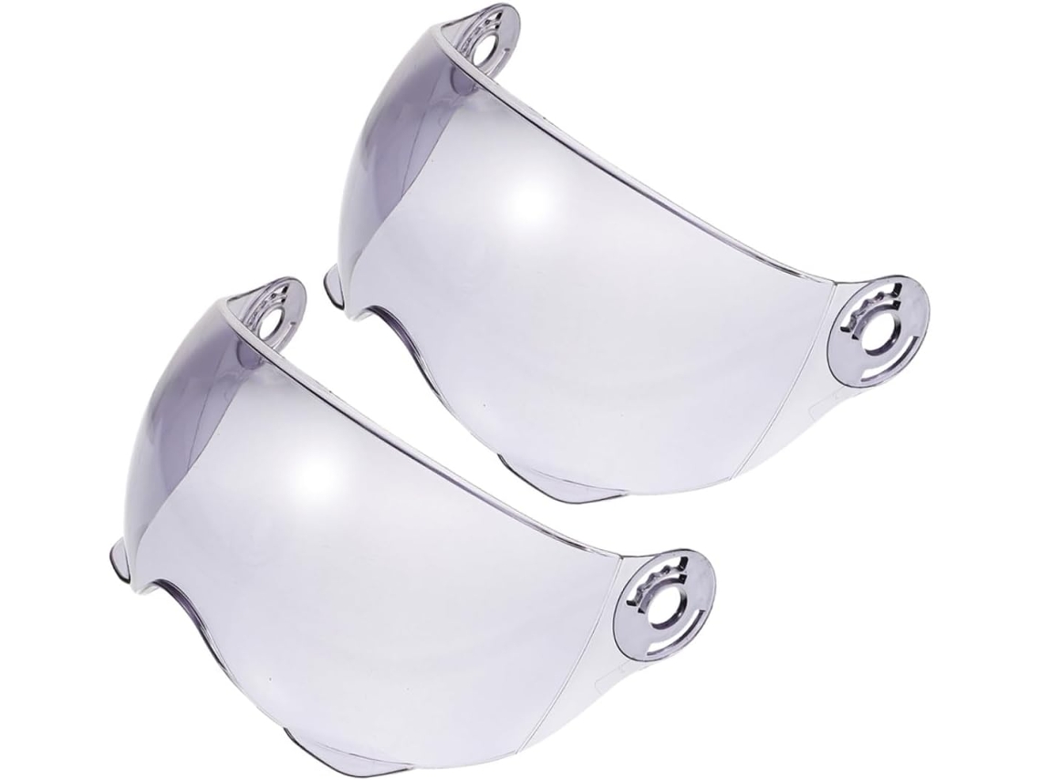 Conjunto De 2 Viseiras Transparentes Anti-uv Para Capacetes Abertos E Fechados, Lentes À Prova De Vento.