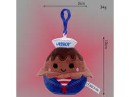 Chaveiro de Pelúcia do Demogorgon Stranger Things, Preto e Azul Marinho. GOKOCO