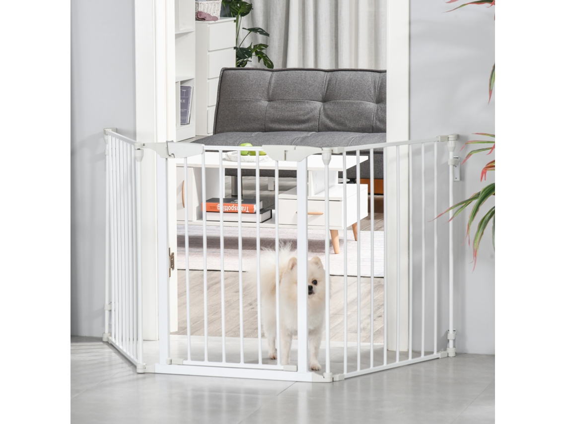 Porta E Recinto Para Gato, Acabamento Branco, Para Uso Em Casa