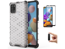 Kit Capa/película E Suporte Para Samsung A21s, Flexguard Rumble