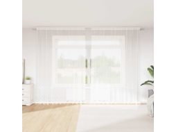 Vidaxl Cortina De Renda Branco 260 X 300 Cm Poliéster