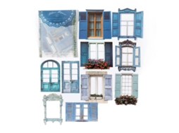 10 Peças De Adesivos Decorativos De Moldura De Janela Oca Para Diário E Scrapbooking