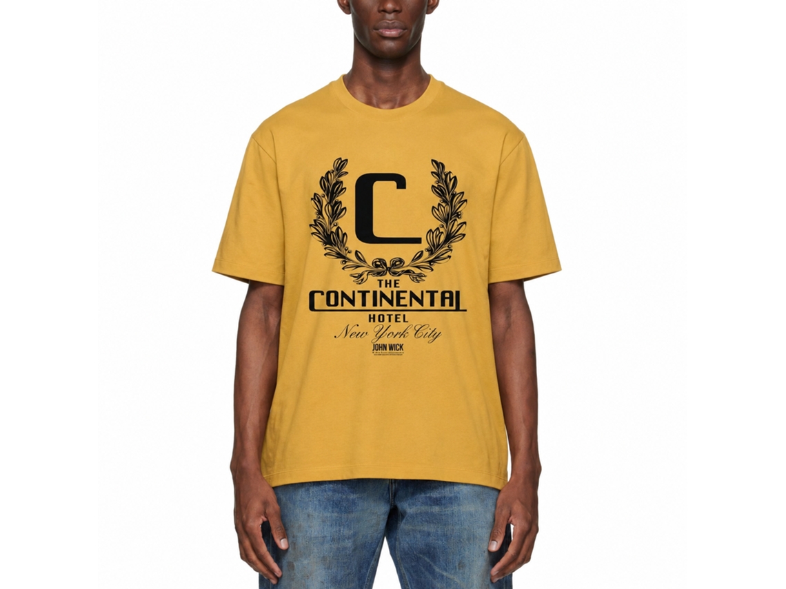 Rockinstone John Wick Continental Nyc Dark Solid Ginger Adult T-shirt Size:l