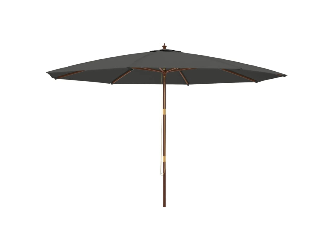 Garden Parasol, Garden Parasols Vidaxl Antracite Madeira (n/a)