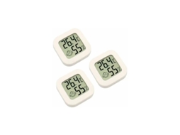 Conjunto De 3 Mini Termômetros Digitais De Interior Com Higrômetro, Temperatura E Umidade Em Lcd