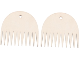 Conjunto de 2 Peças de Ferramentas para Tricô, Acessórios para Tecelagem Diy, Pente para Tear de Tapeçaria. AQUAFORGE