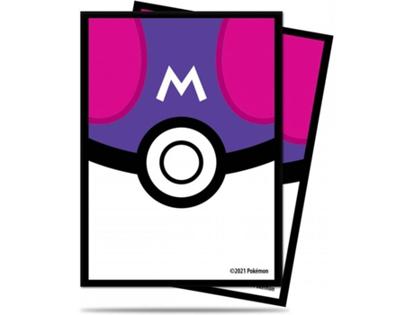 Conjunto de 65 capas para cartas  UP Deck Protector Pokemon: Master Ball (6 anos)