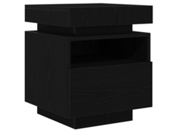 Conjunto 1 Armário De Cabeceira Vidaxl Preto Derivados De Madeira (40 X 39 X 48,5 Cm)