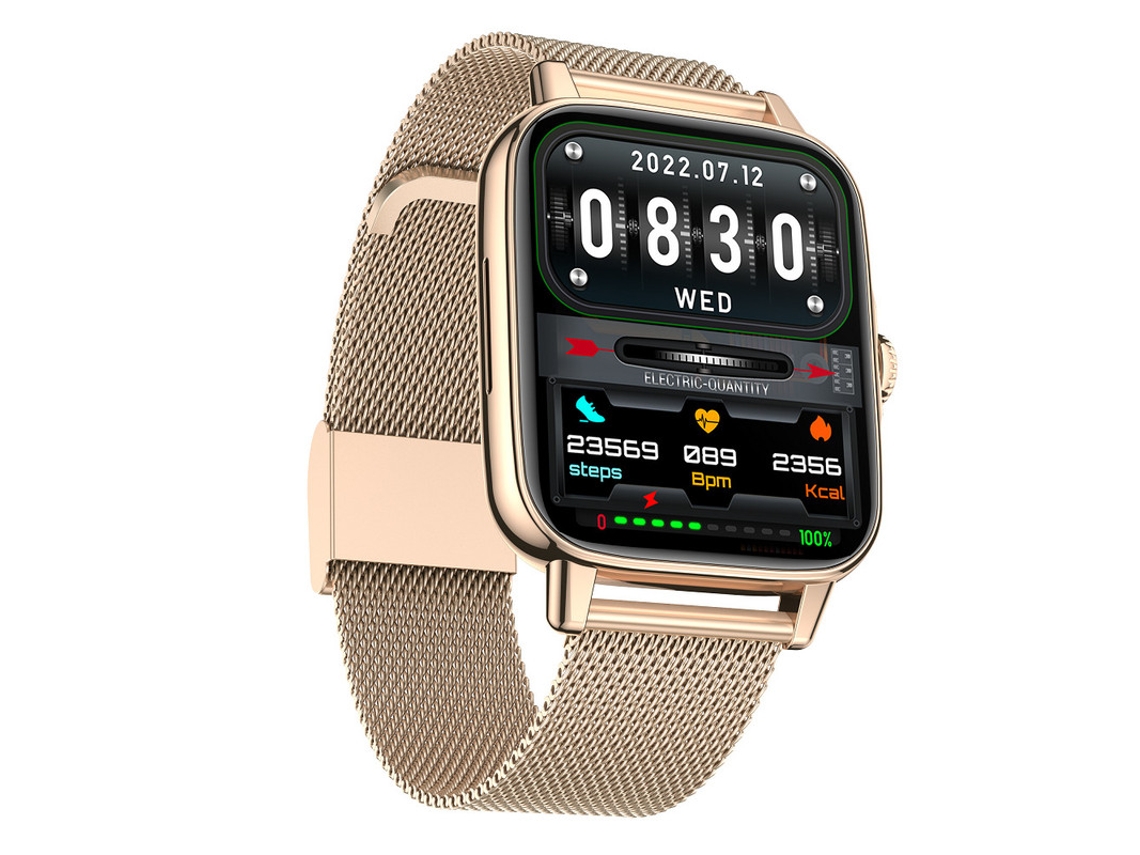 Relógio Inteligente Full Touch Ouro GODTVAGT