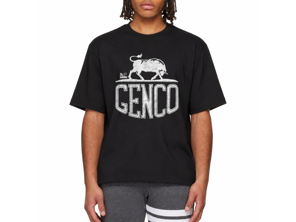 Rockinstone Godfather Movie Genco Bull Black Adult T-shirt Size:s