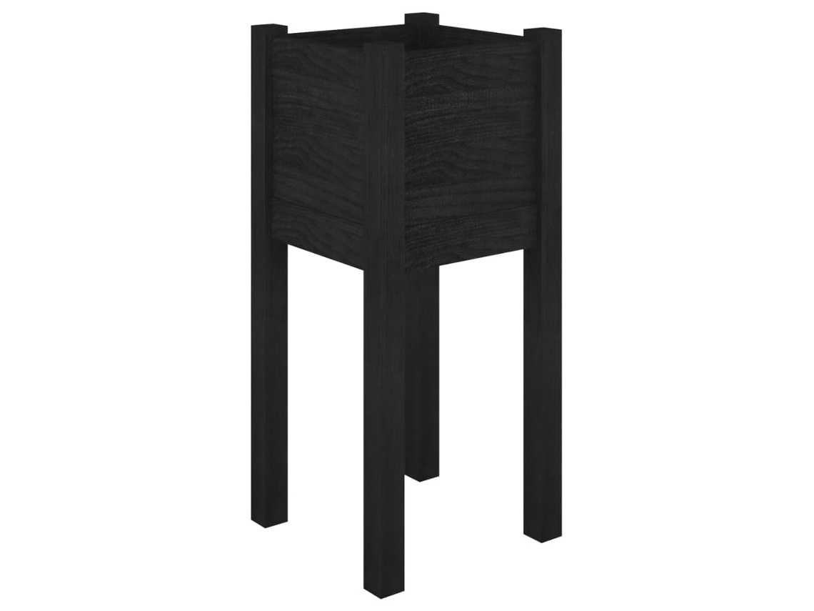 Planter, Planters Vidaxl Preto Madeira De Pinho (n/a)