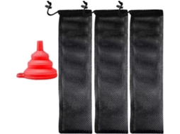 Kit de 3 Redes para Alimentar Pássaros, Ideais para Pendurar no Jardim, com Grande Capacidade, Feitas de Pp e Nylon CHABERLU
