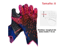 Luvas de Goleiro MDUG profissionais, proteção em látex, 8cm vermelhas