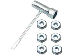 Chave De Porca Barra 13 X 19 Mm Ms170 (6 Peças) Compatível Com