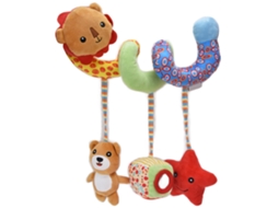 Mali brinquedo Espiral de Pelúcia para Berço Cadeira de Carro Carrinho com Sino para Bebê