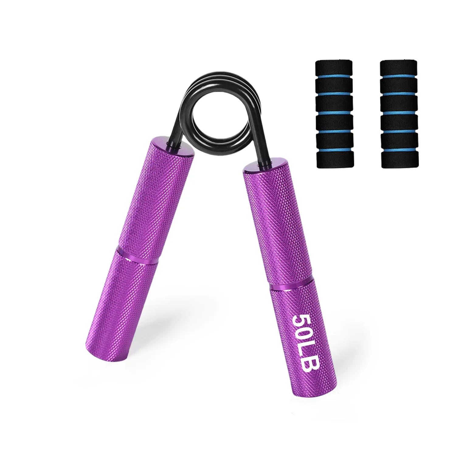 Fortalecedor De Pegada De Metal (roxo, 22,7 Kg) Para Melhorar A Força Dos Dedos - Equipamento De Fitness