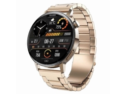 Relógio inteligente F67s com monitor de frequência cardíaca e pressão arterial, chamadas Bluetooth, rastreador de condicionamento físico e pulseira de aço Ly Ebike