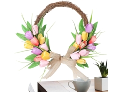 Guirlanda Floral Suspensa Flores Primavera Exterior Interior Janela Parede Estar Quarto Casamento Festival GOKOCO