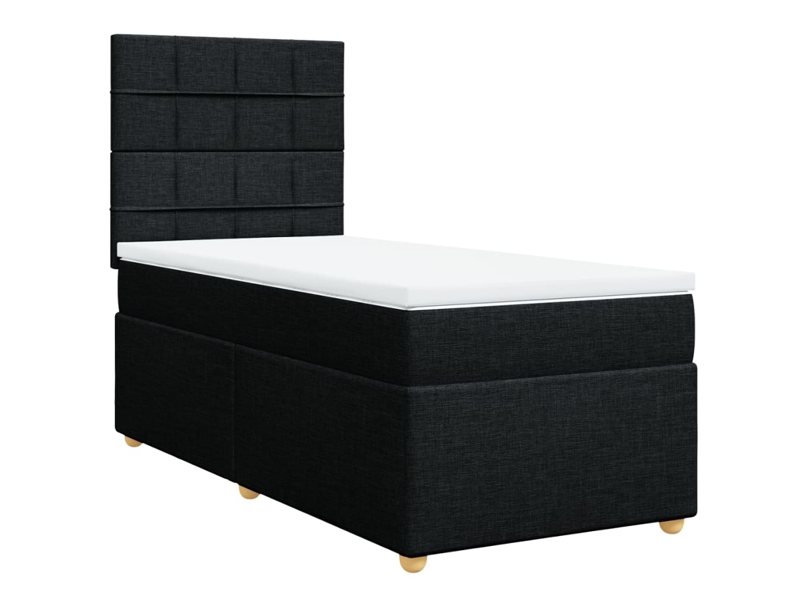 Box Spring Bed, Box Spring Beds Vidaxl Preto Tecido (90 X 200 Cm)