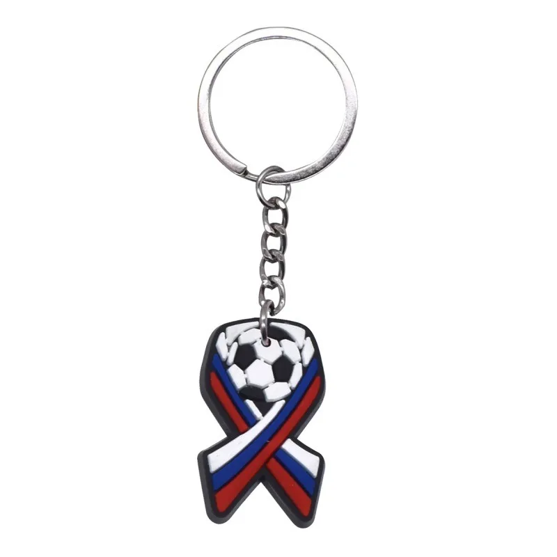 (pacote Com 2) Chaveiros Com Tema De Futebol, Em Borracha Macia De Pvc, Pingentes Decorativos