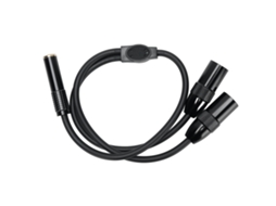 Cabo Divisor Y de 2 Canais, 6,35 mm Hembra para XLR de 3 Pinos Macho, 0,5 M | S/MARCA