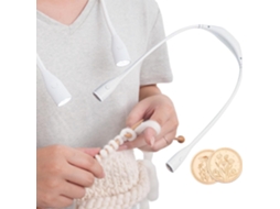 Luminária De Tricô 0, 4w Lâmpada De Leitura Hals Led, Recarregável, Para Tricô E Modelagem