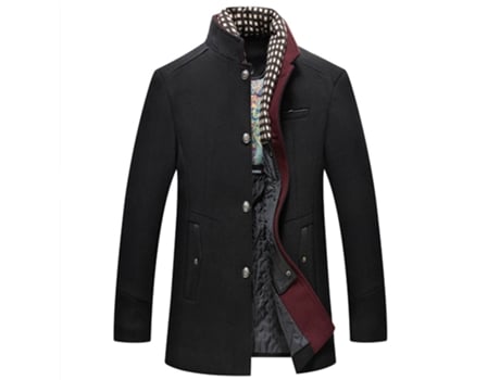 Jaqueta Masculina Gigikill Curta Removível Cachecol Negócios Cinza (3xl)